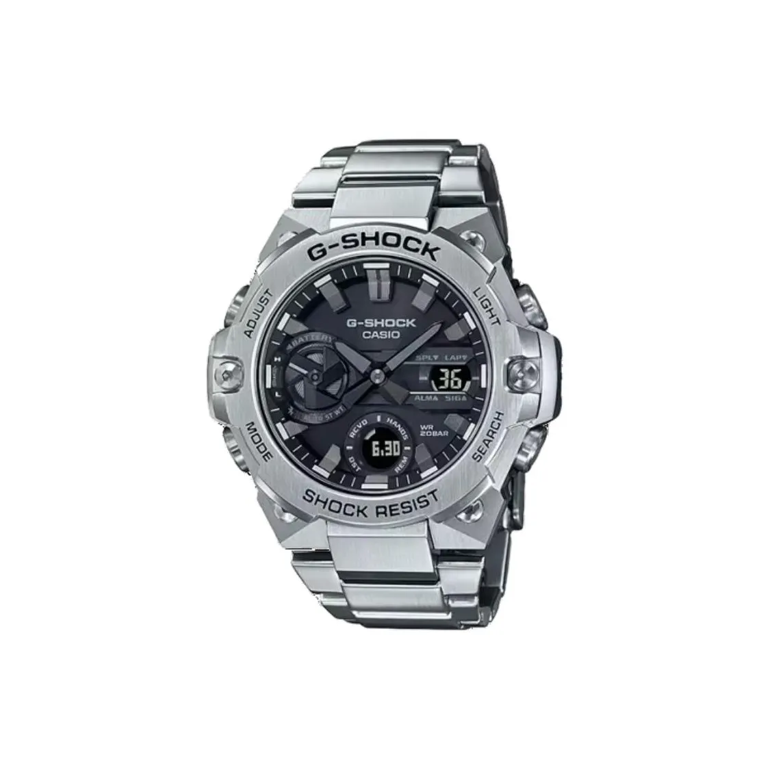 CASIO GST B400 Collection Солнечный кварцевый механизм механизм нержавеющая сталь ремешок часы черный циферблат