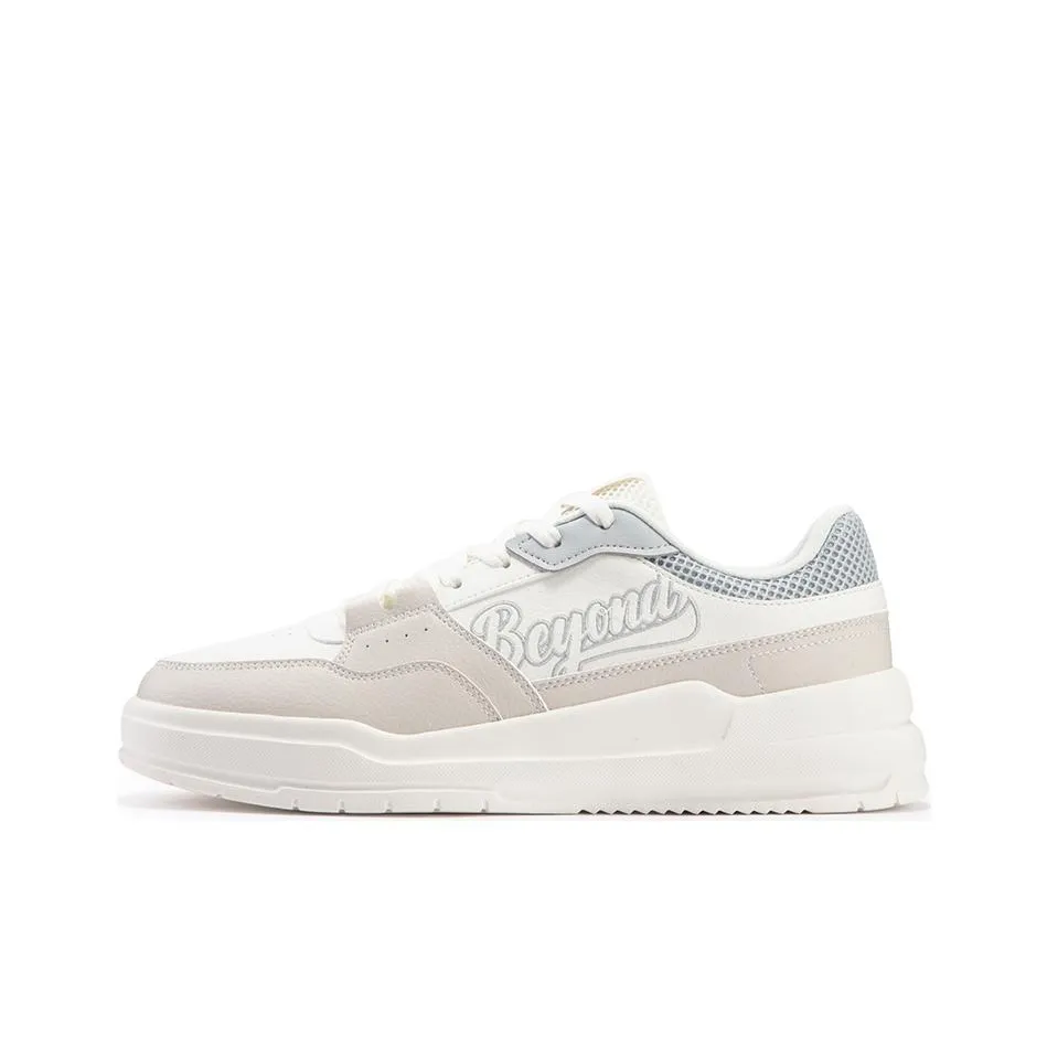 361° Slip-resistant Abrasion-resistant Low-top Skateboard Shoes Men's White Pink