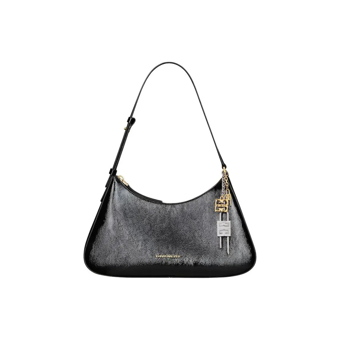 Givenchy Calfskin Handbag Shoulder Bag Small Size Women's Black