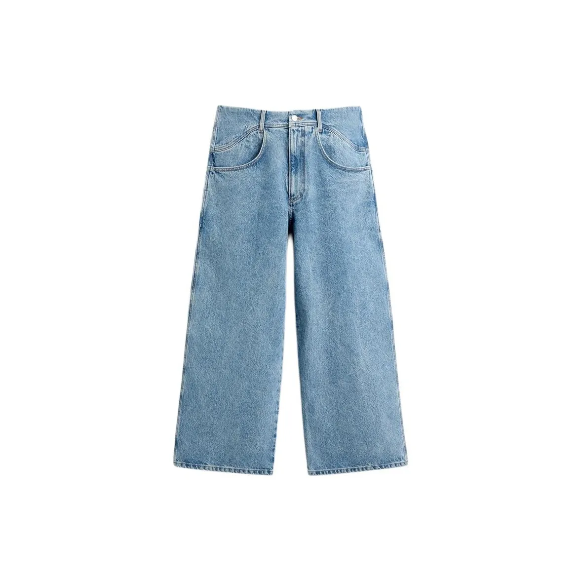 Nanushka X ZARA Nanushka Collaboration Jeans Men Light Blue