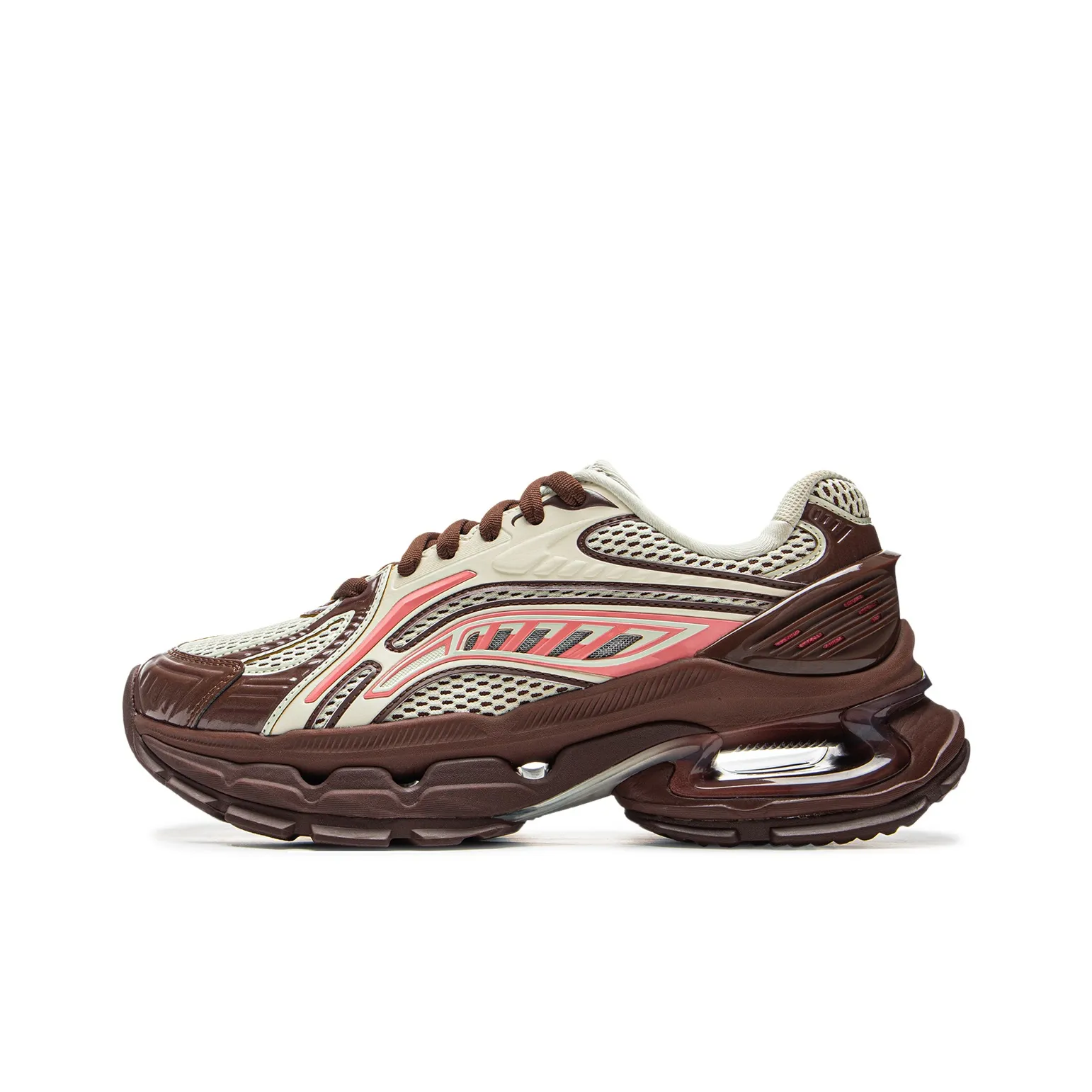 LiNing Support Wear-Resistant Slip-Resistant Low-Top Casual Shoes Women's Brown/Beige