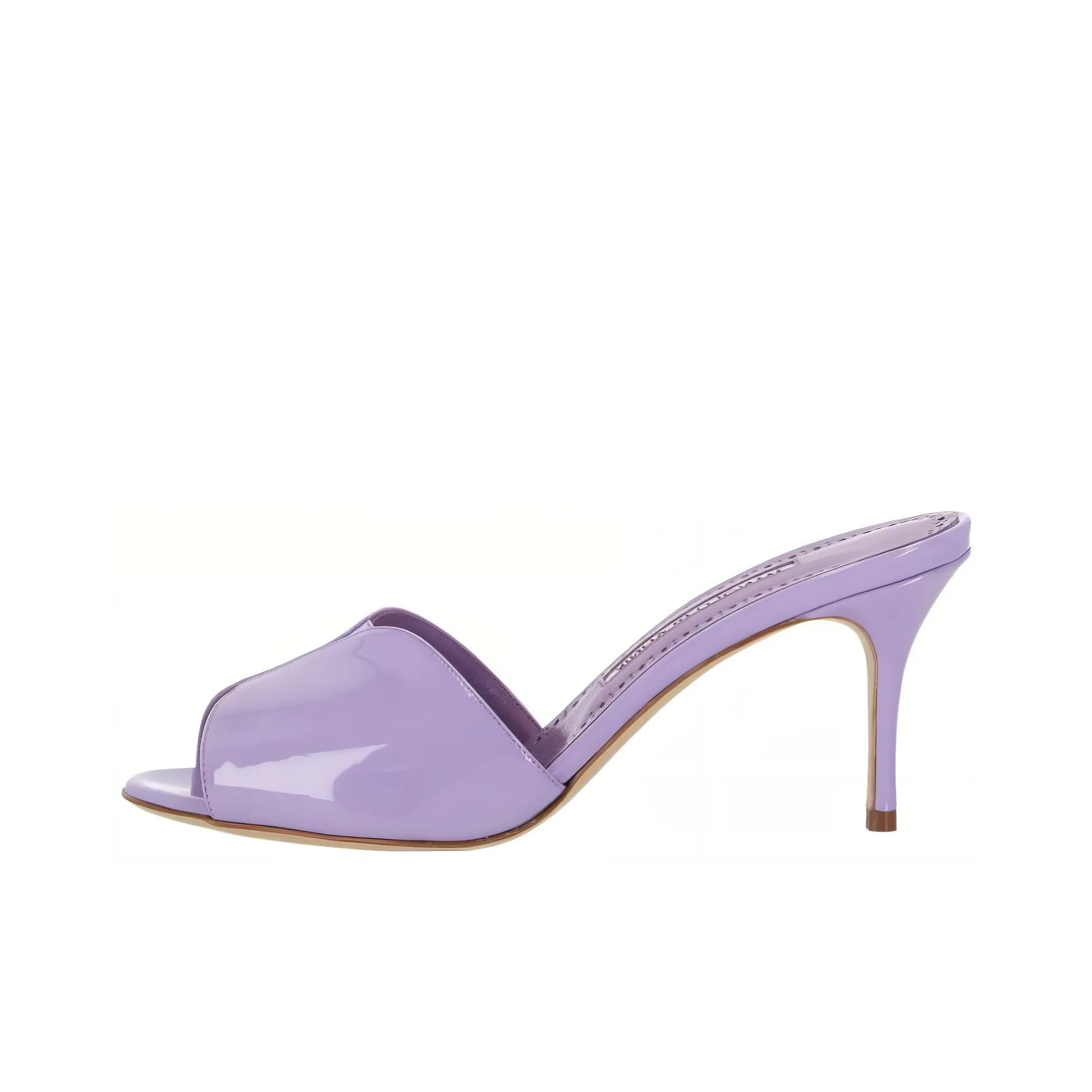 MANOLO BLAHNIK 80mm Leather Mules