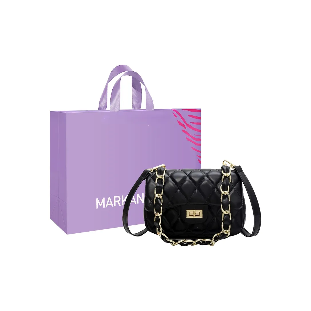 MARKANGARO ПУ (полиуретан) Маленькая квадратная сумка сумка через плечо сумка на плечо женская черный красный белый синий хаки розовый