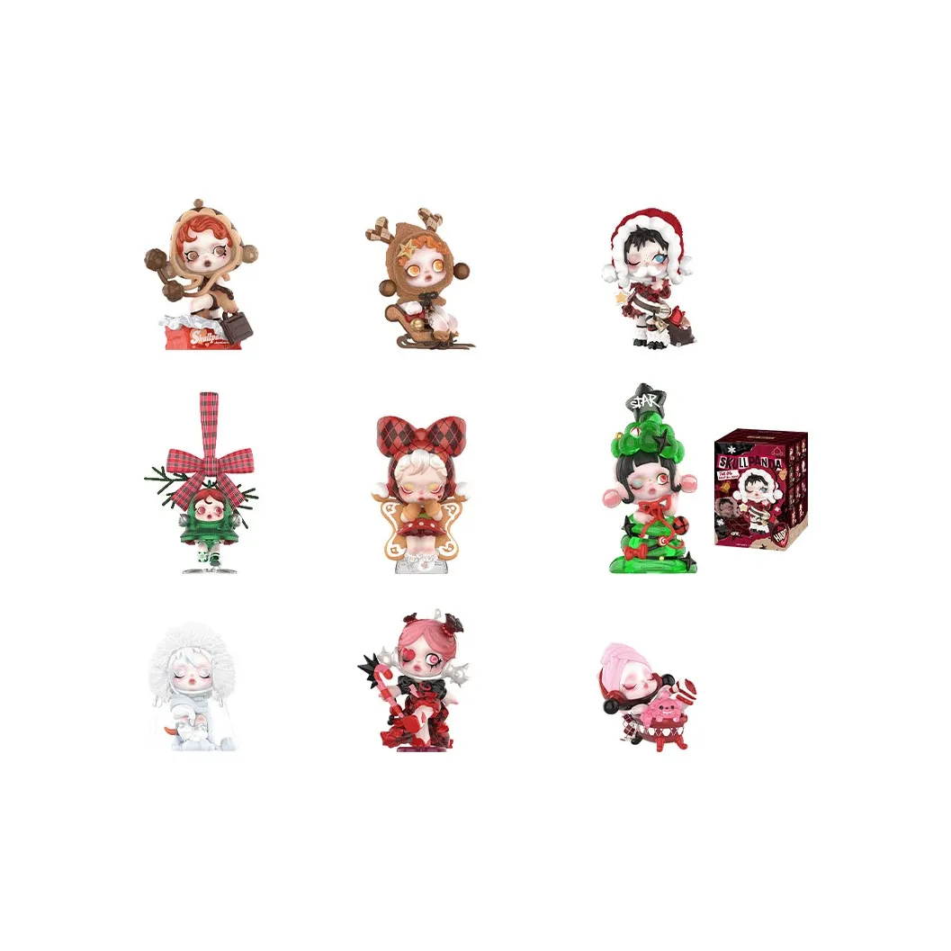 POP MART Skullpanda Wishing Time Collection Фигурка Слепые коробки Один Blind Коробка Целая коробка 9 шт