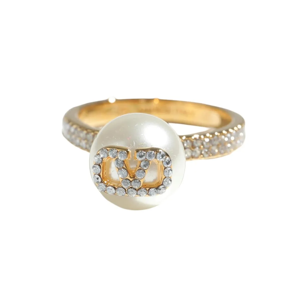 Valentino VLogo Signature Embellished Ring