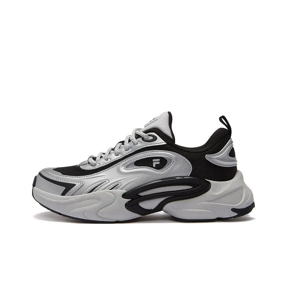 FILA FUSION FORCE Gravity Shoes визуально увеличивает рост устойчивый к истиранию низкий топ кэжуал женский серый