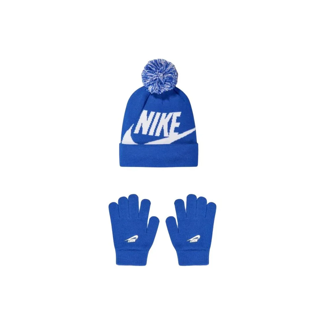 Nike Kids Logo Intarsia Beanie And Gloves Box Set