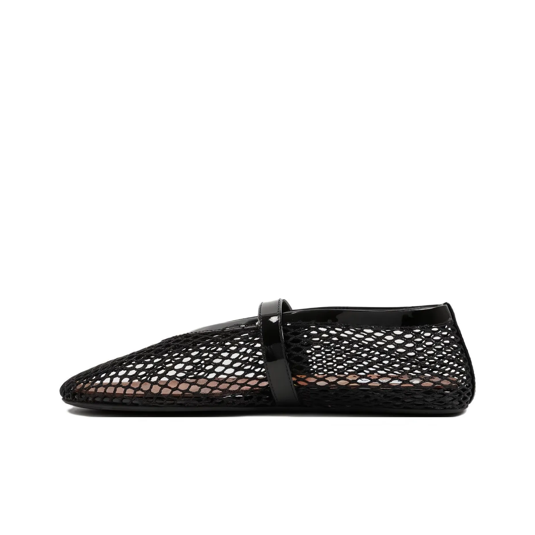 Alaïa Fishnet Ballerina Flats