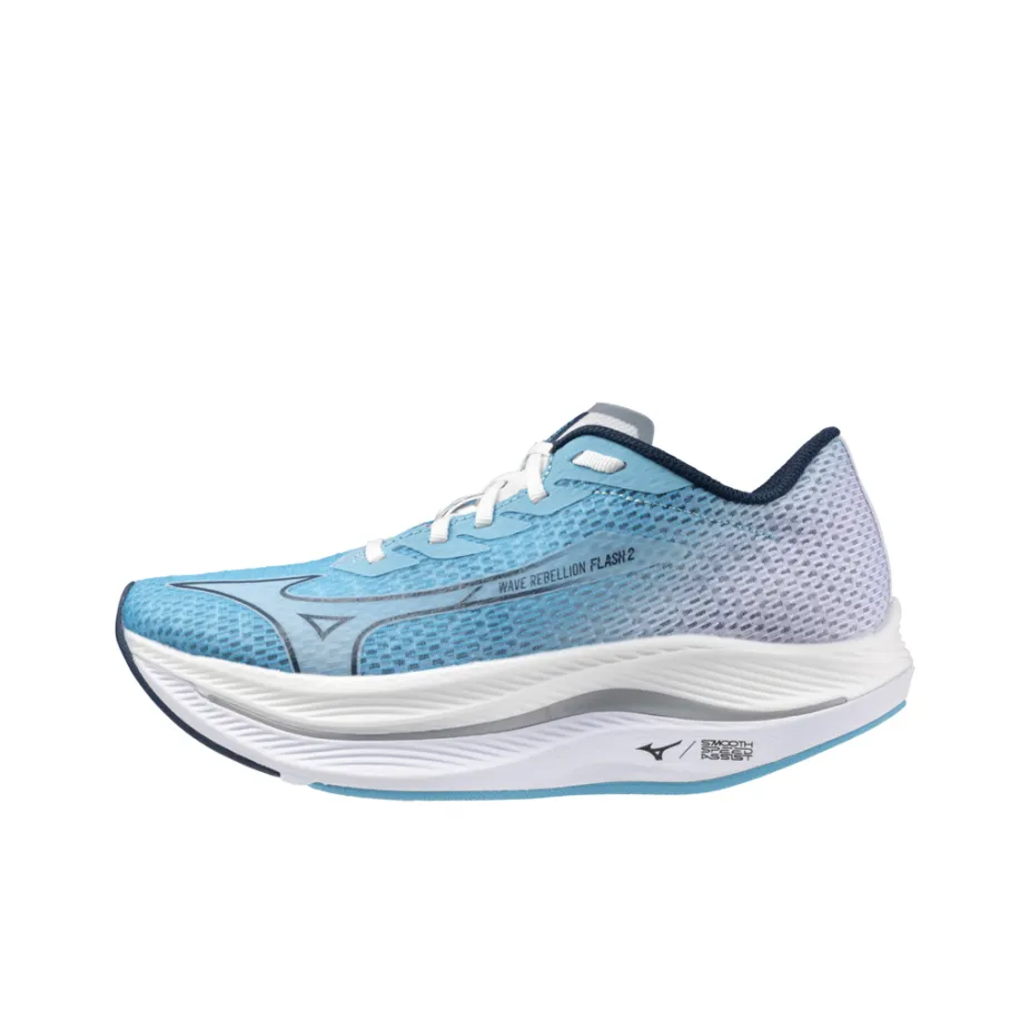 Mizuno Устойчивый к истиранию Дышащий Низкий Топ Повседневные Беговые кроссовки Женские Синий Белый