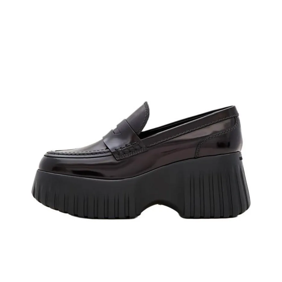 HOGAN H-Stripes Slip-On Platform Loafers Women's