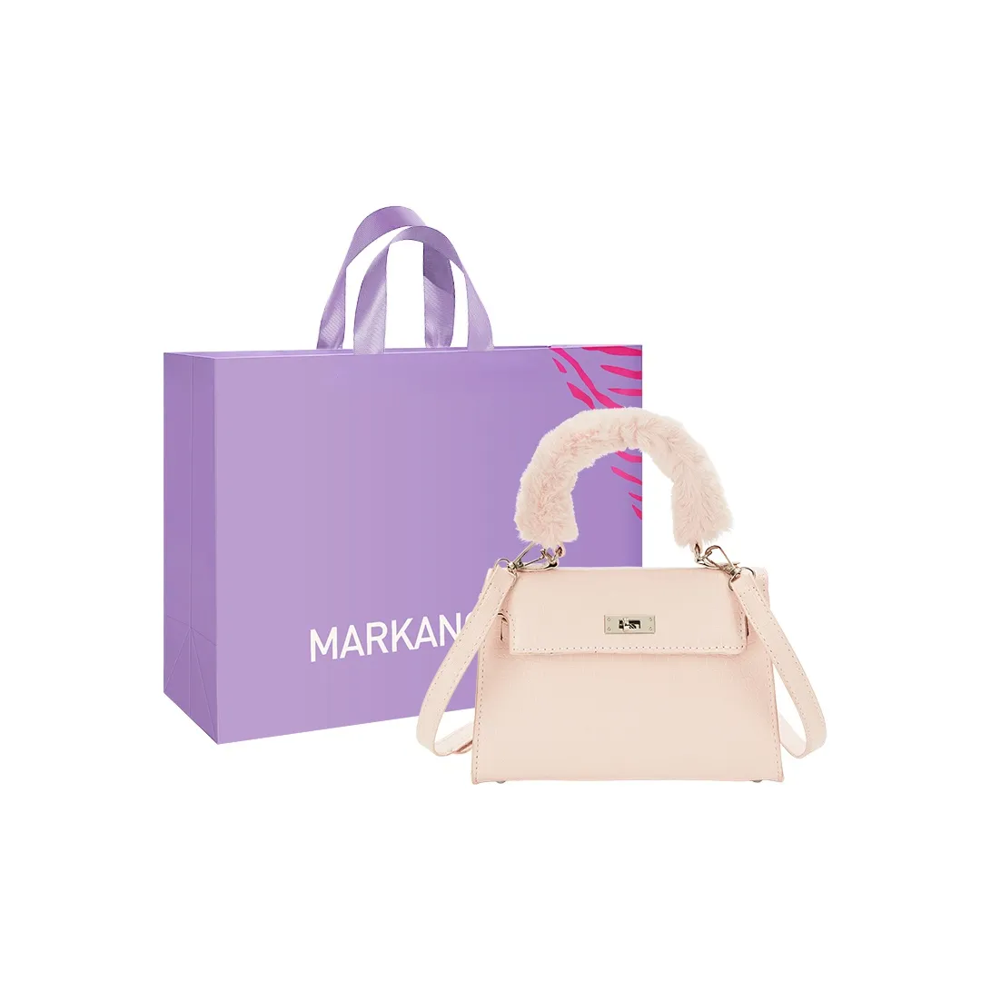 MARKANGARO ПУ (полиуретан) Сумка Kelly Стандартная Женская Розовая