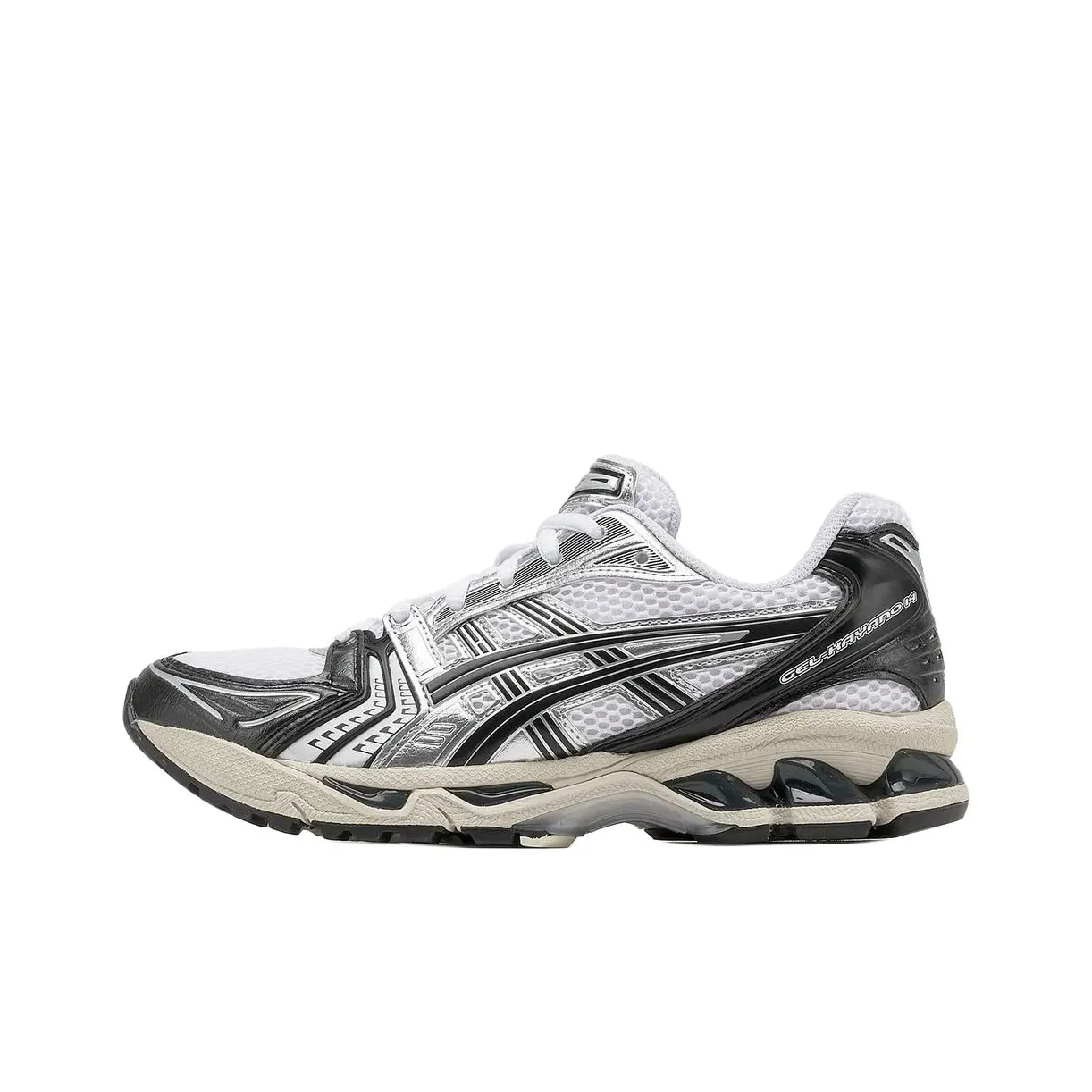 Asics Gel Kayano 14 Low top Running Shoes Unisex White Black