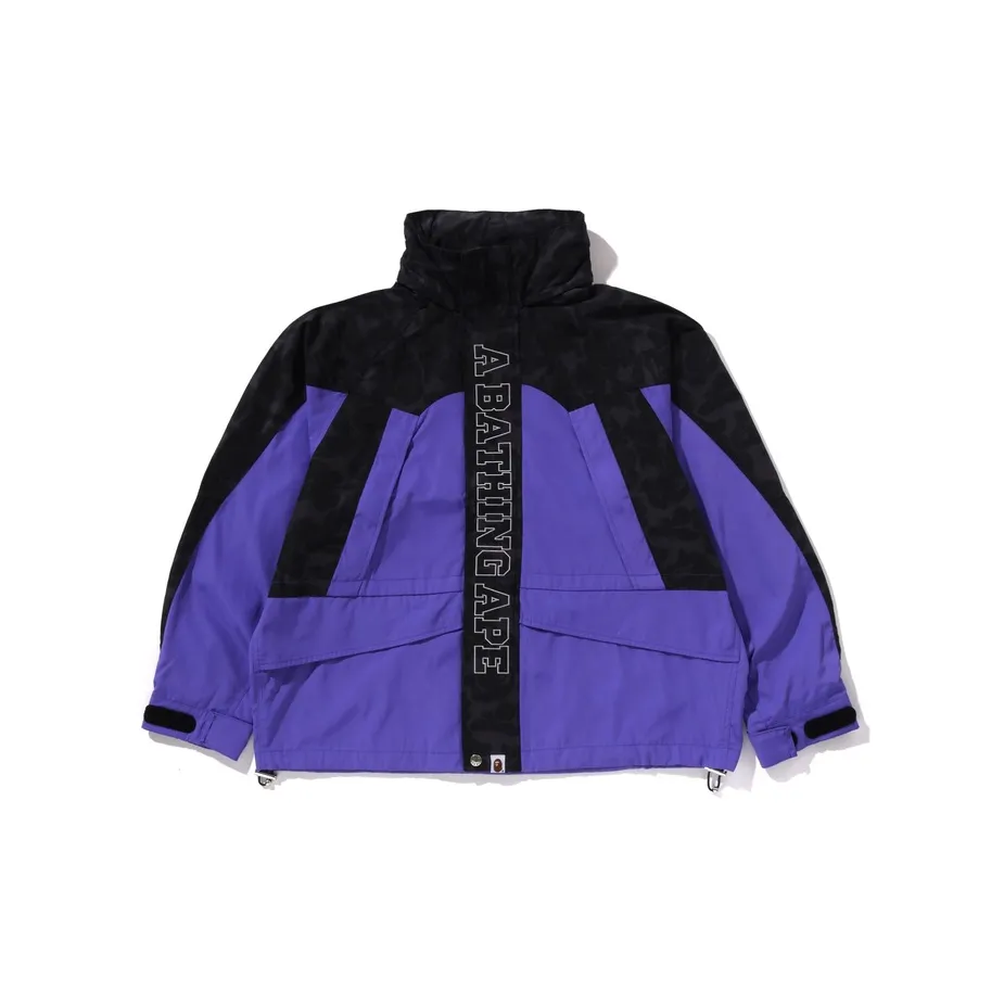 A BATHING APE Camo Panel Snowboard Jacket