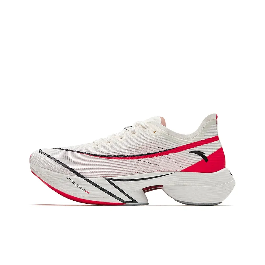 Anta C10 Pro Slip Resistant Abrasion Resistant Shock Absorbers Low Top Casual Running Shoes Women's White Red Black