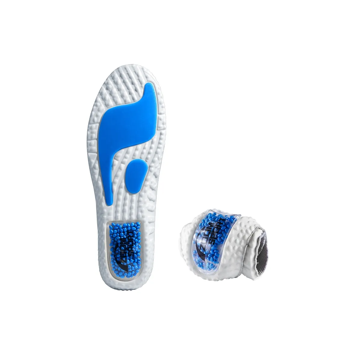 Footprint Tribe GEL+PU+Popcorn+Stretch Fabric Insoles Unisex