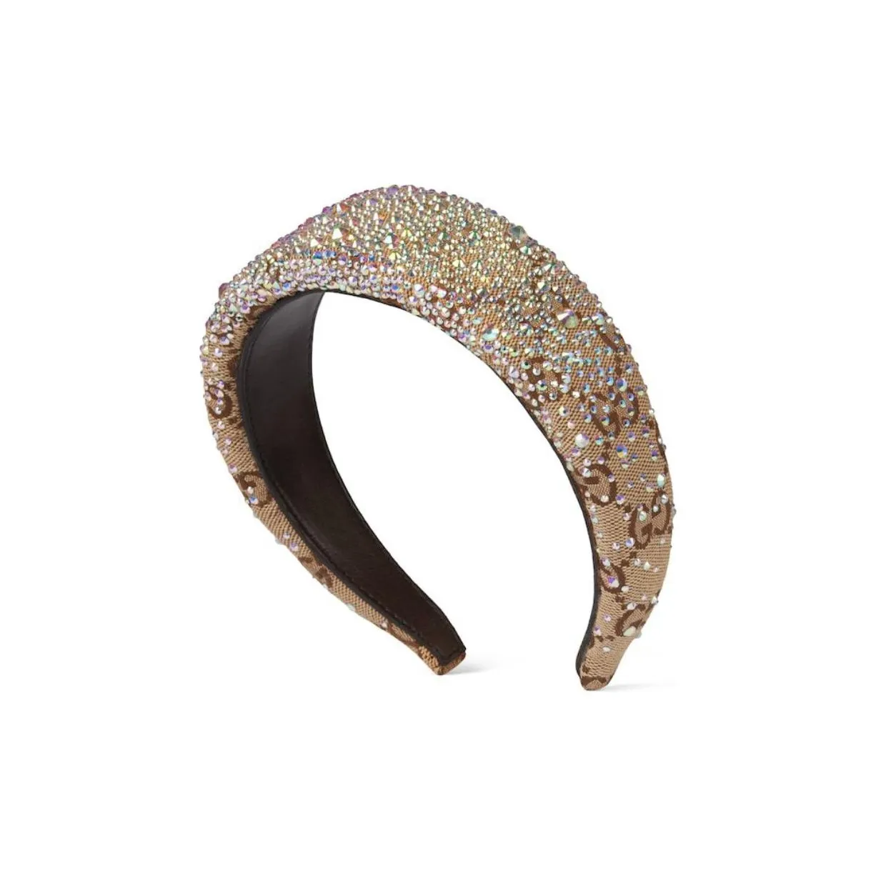 GUCCI Crystals Gg Canvas Hairband