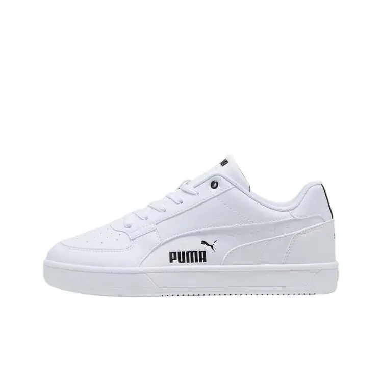 PUMA Caven 2,0 Low Топ Скейтборд Кроссовки Унисекс Белый Черный