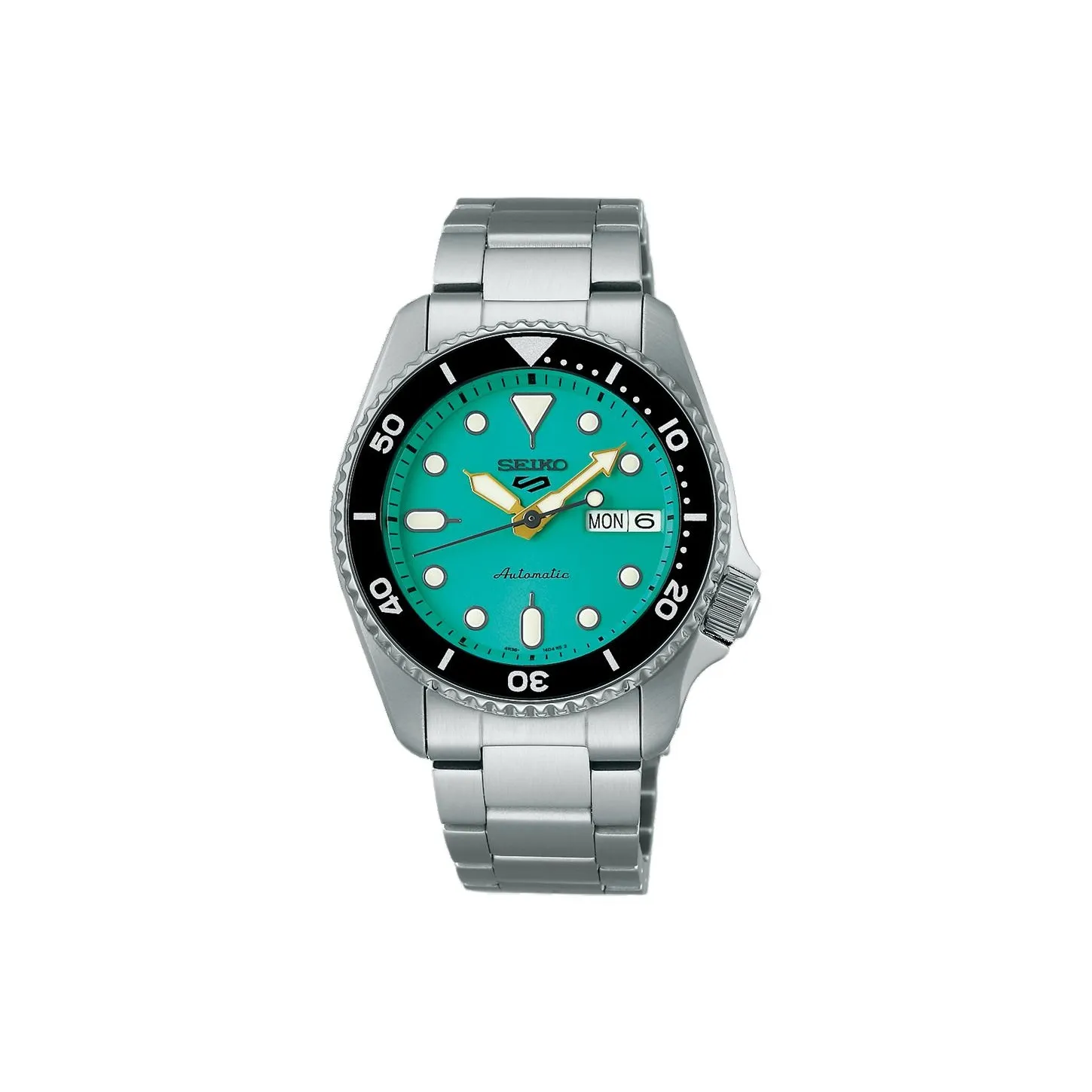 SEIKO Automatic/Manual Mechanical Movement Stainless Steel Strap Watch Men's Watches Green Dial