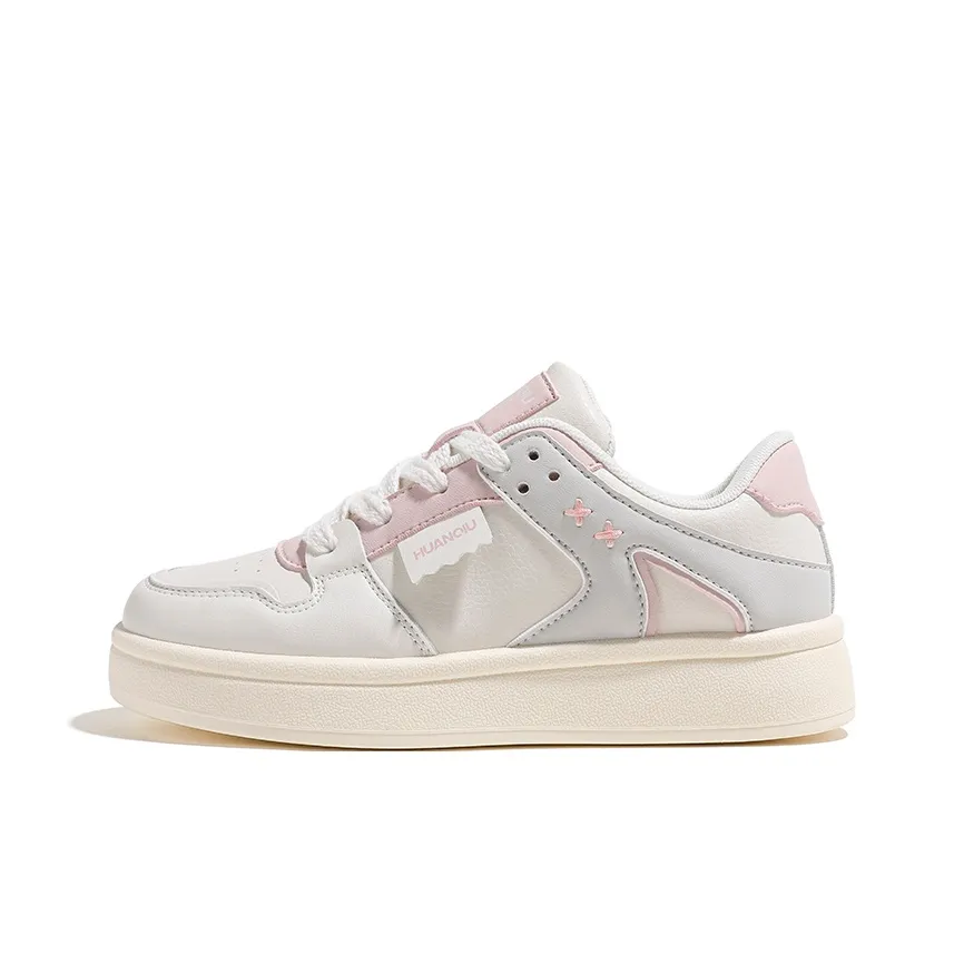 HUANQIU Slip Resistant Waterproof Abrasion Resistant Low Top Skateboard Shoes Women's