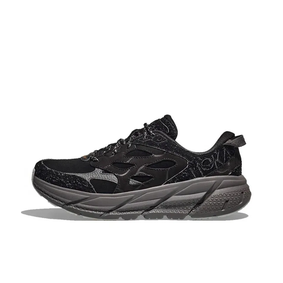 HOKA ONE ONE Clifton L Elite Terrain System Black Satellite Grey