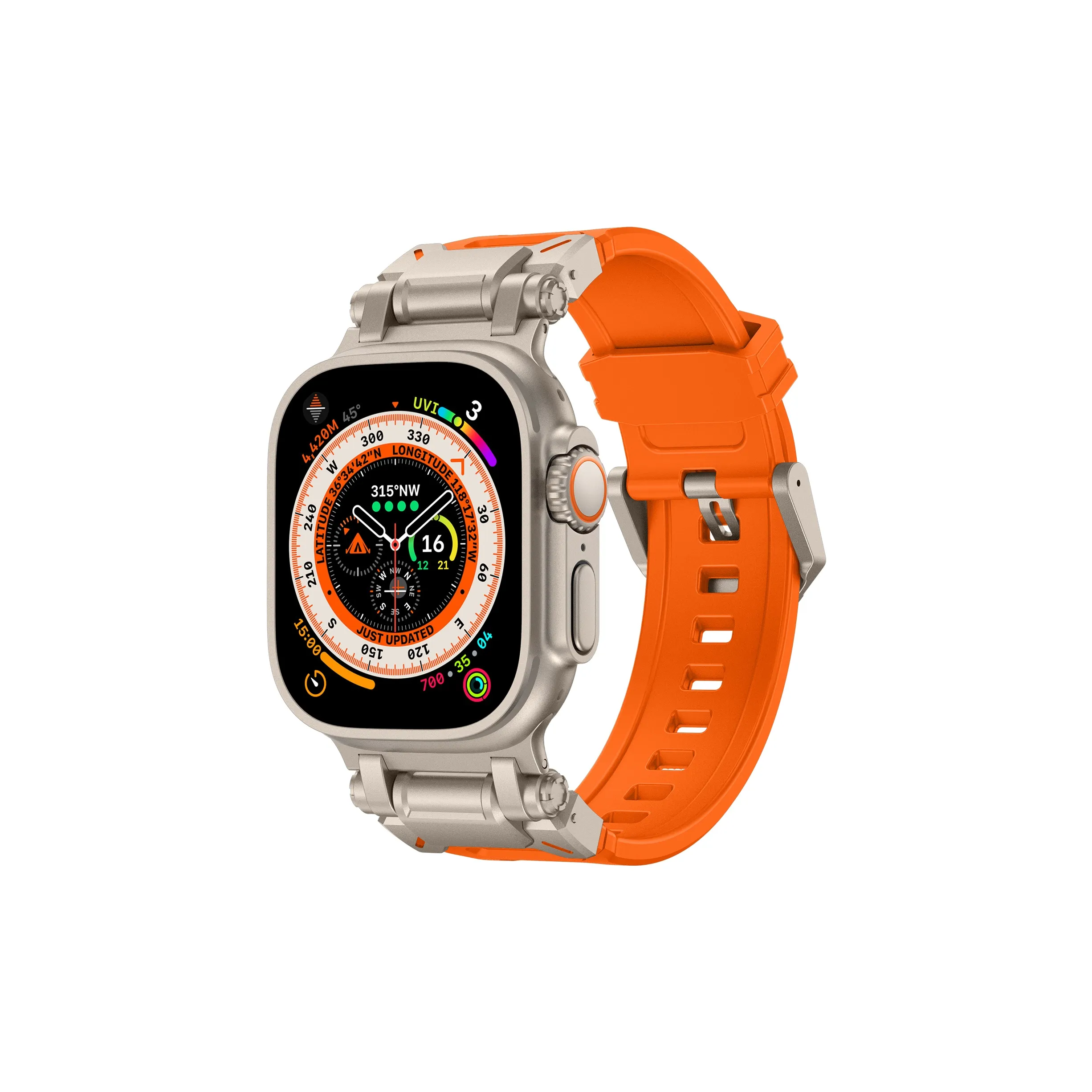 LONGYUGU Strap Apple Compatibility TPU Material 45mm