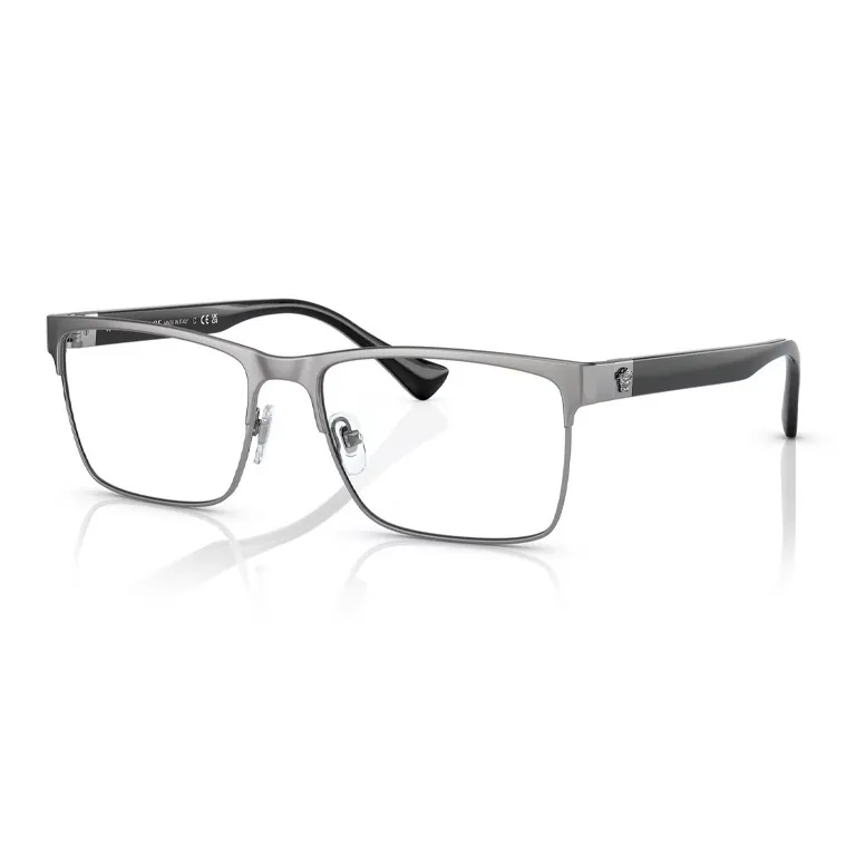 VERSACE Металл Прямоугольные Оправы для очков Мужские Серые