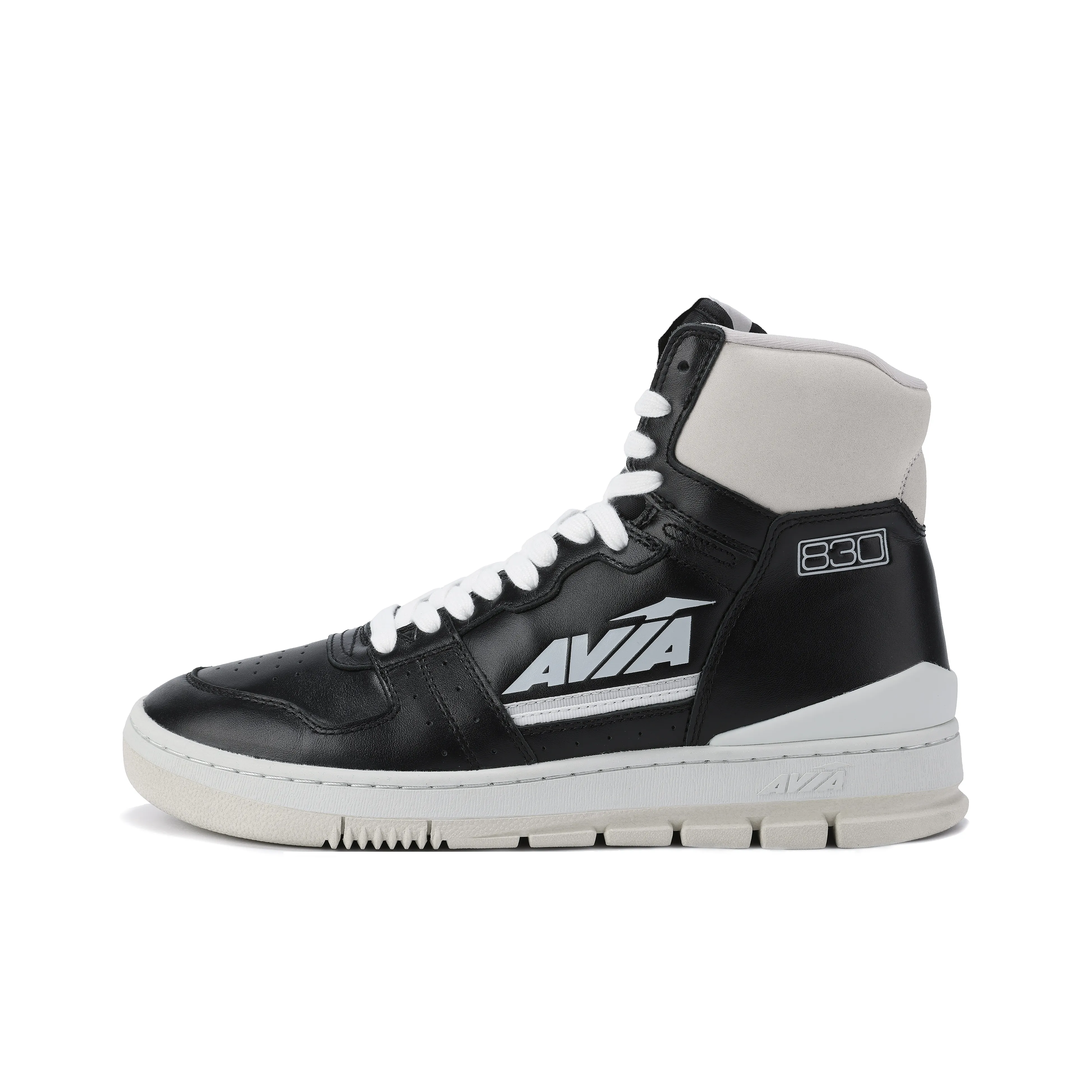 AVIA 830 Series Износостойкие Высокие Топы Винтажные Баскетбольные Кроссовки Мужские Черно-Белые