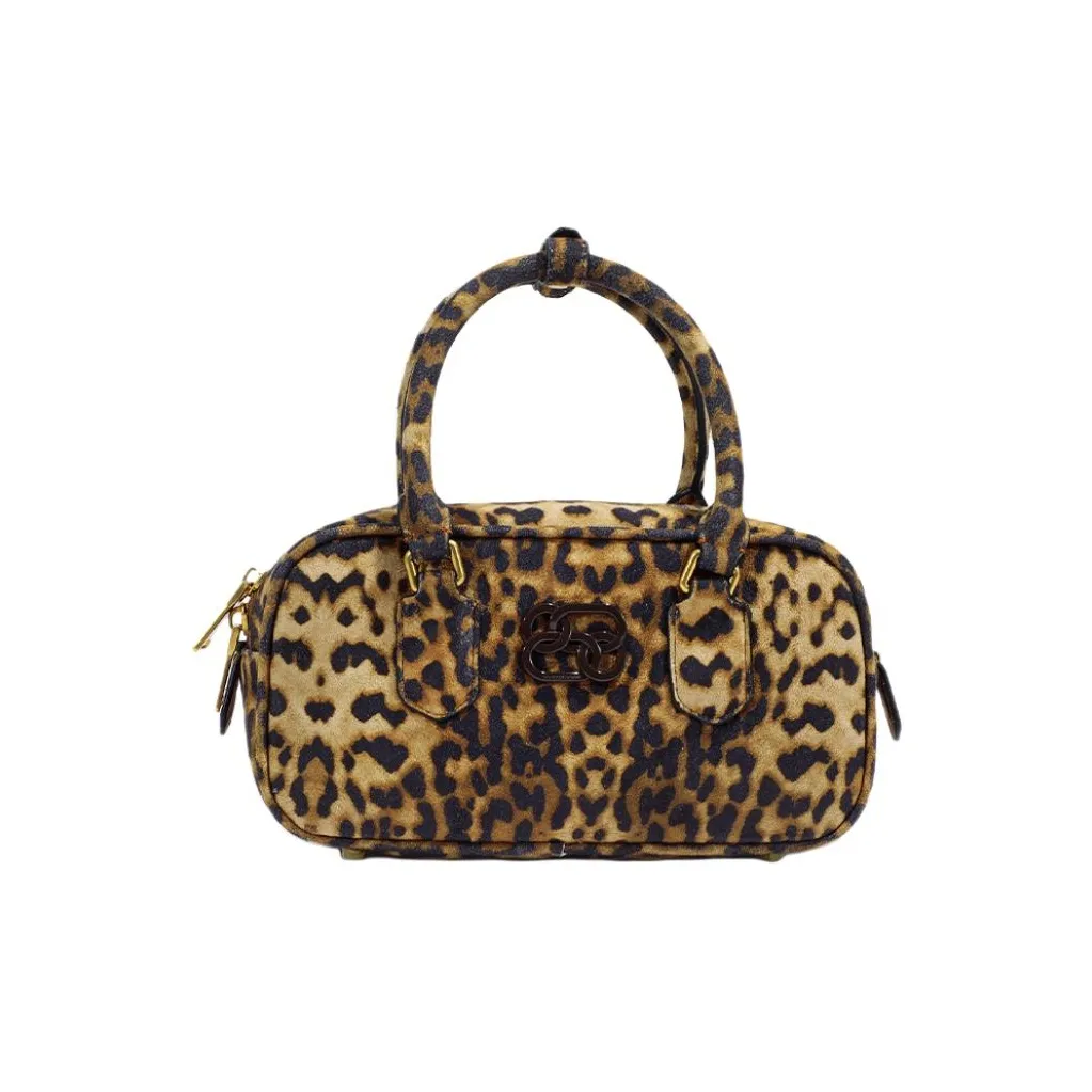 TOMATO POTATO Замша Кожа Одно плечо Сумка Женская с леопардовым принтом