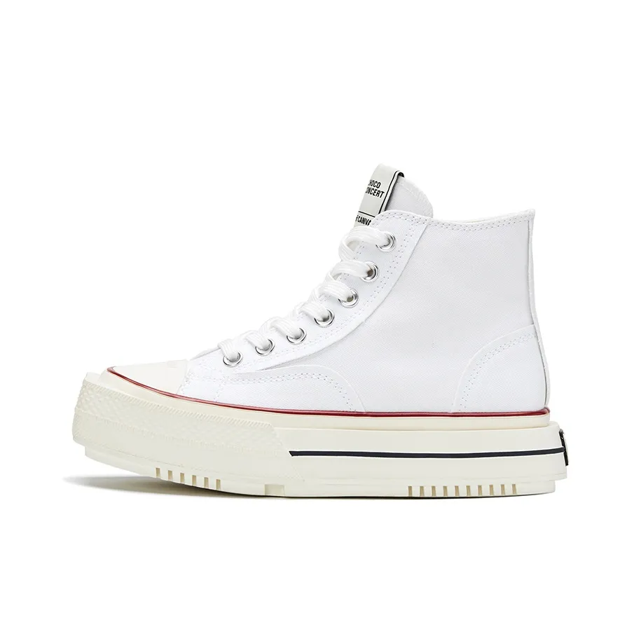 CHOCO CONCERT Высокие кеды унисекс белые