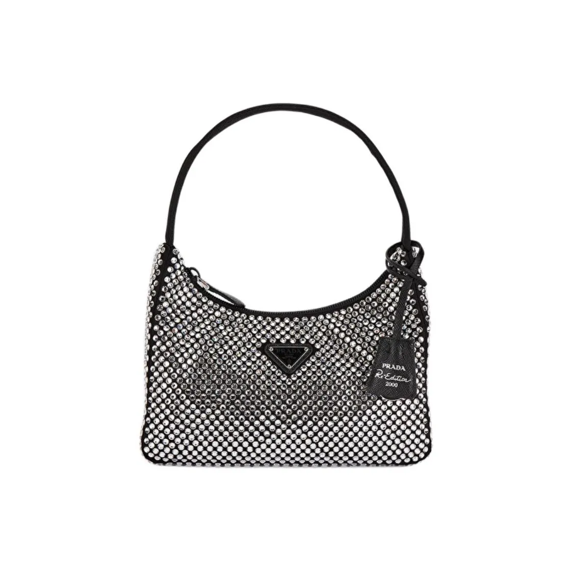 PRADA Glass Handbag Women's Crystal