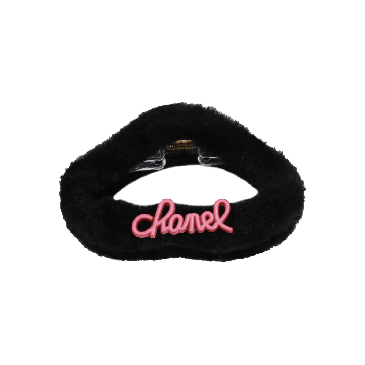 ZANC Plush Hair Clips Women's Black