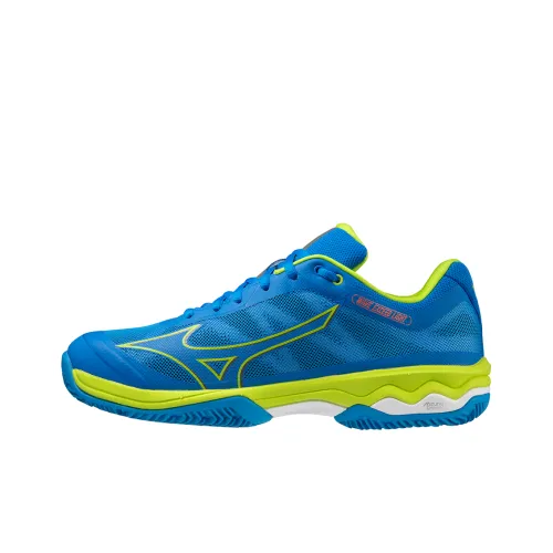 Кроссовки для тенниса Mizuno Low Топ Синий/Лаймово-зеленый/Белый Мужские