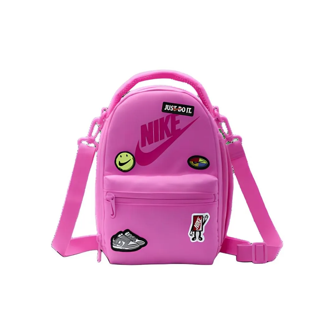 Nike Полиэстер Одно плечо Через плечо Сумка для хранения Стандартная Женская Розовая