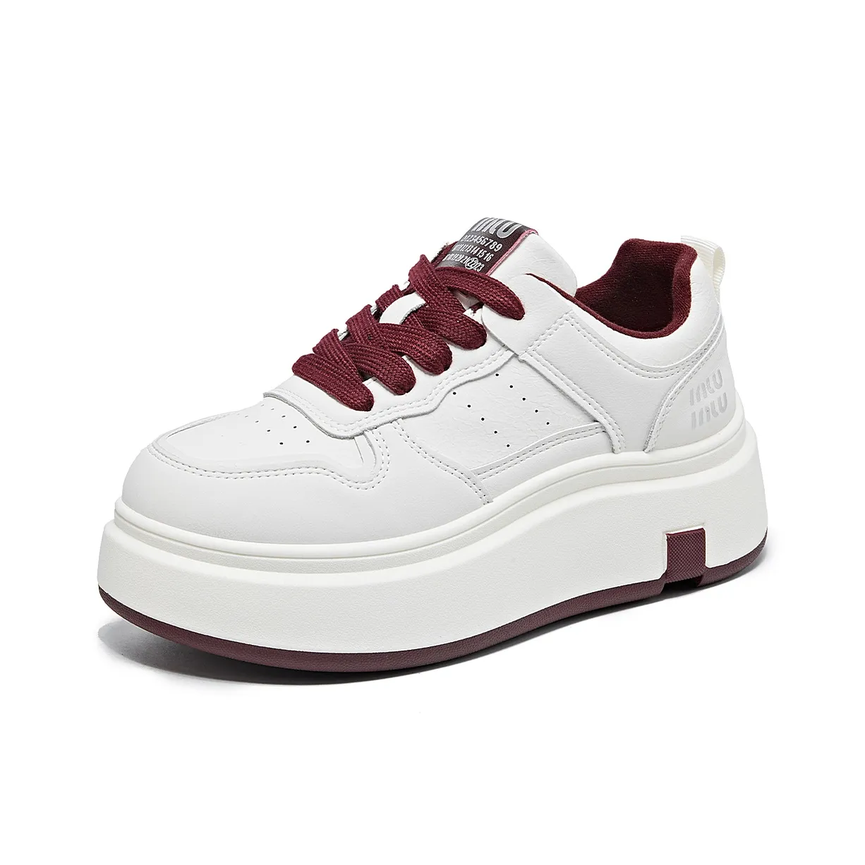 La Chapelle Универсальный Повседневный Увеличение Высоты Платформа Белые Кроссовки Низкие Скейтбординг Женские