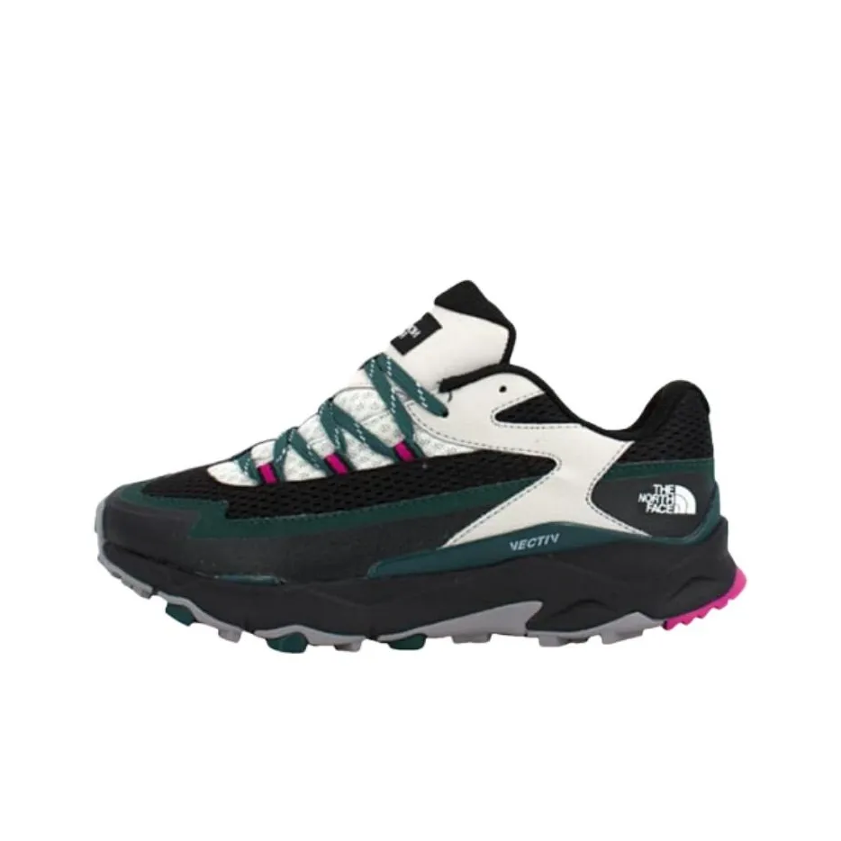 THE NORTH FACE Anti Slip Wear Resistant Low Top Hiking Shoes Women's Black Green