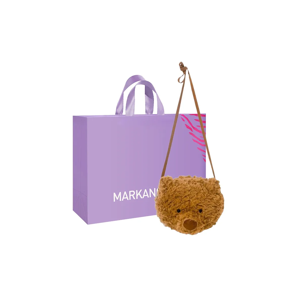 MARKANGARO Ткань Сумка через плечо Стандартная Женская Медведь Маленький Размер Медведь Рюкзак