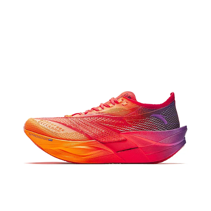 Anta C202 6.0 PRO Anti-Slip And Wear-Resistant Breathable Low-Top Casual Running Shoes Women's Orange Red Purple