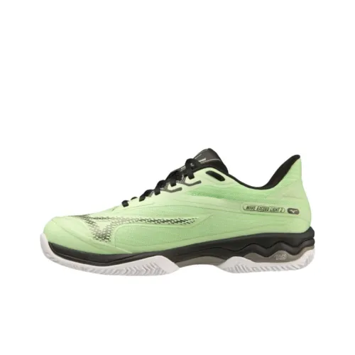 Кроссовки для тенниса Mizuno Wave Exceed Light 2, низкий верх, зеленые, мужские