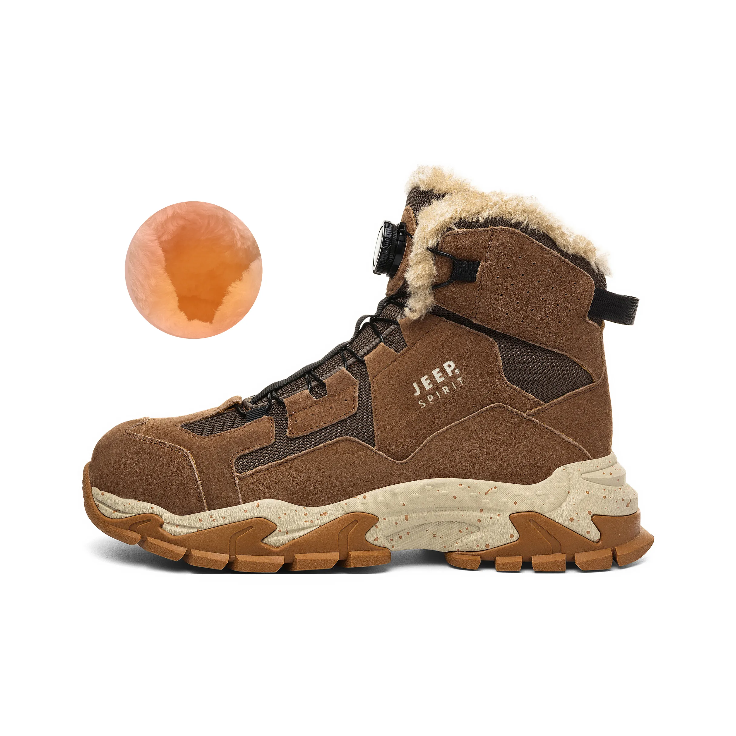 JEEP SPIRIT Короткие Сноубутсы Унисекс Карамельный Коричневый