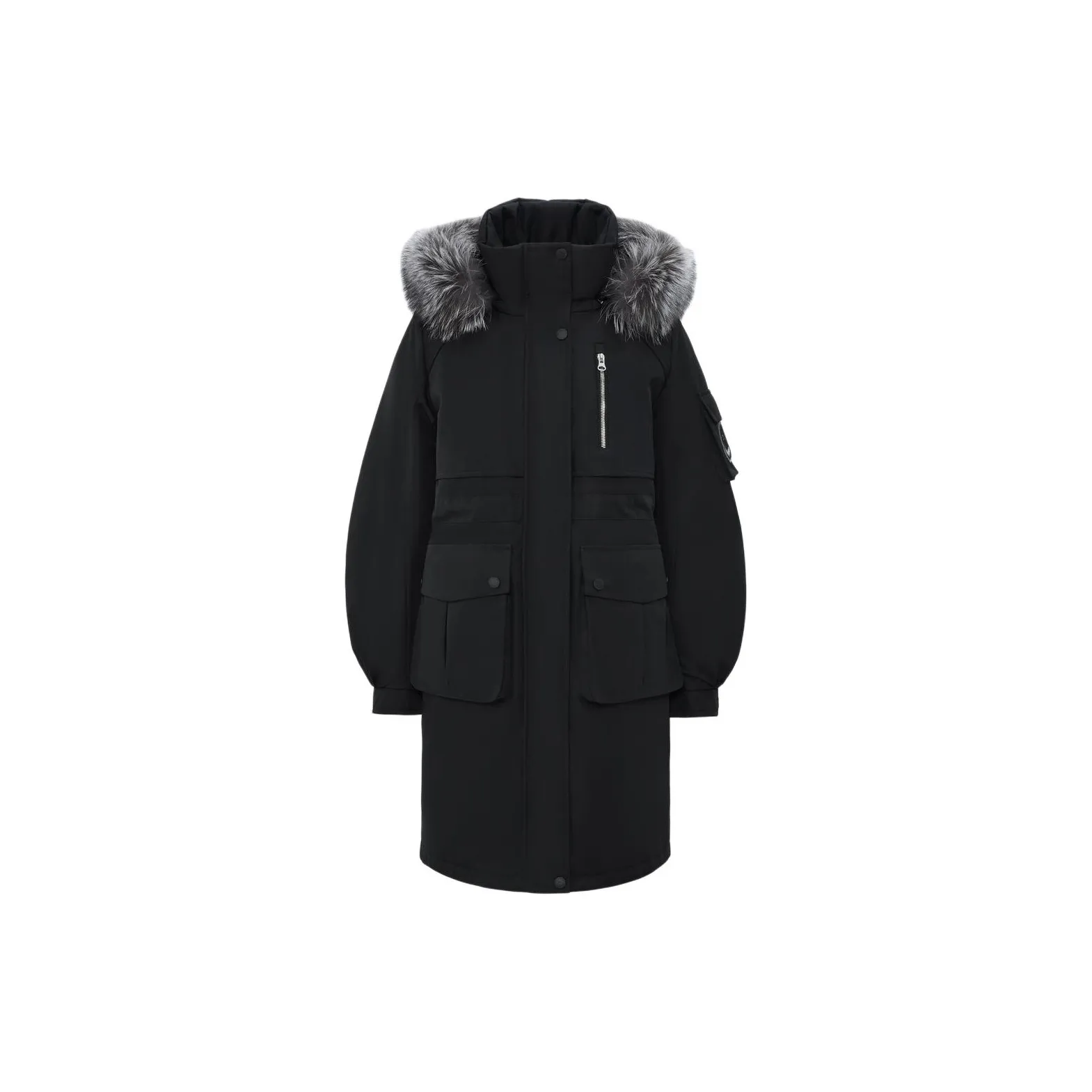 SNOW FLYING Long Down Coats Women's Night Black