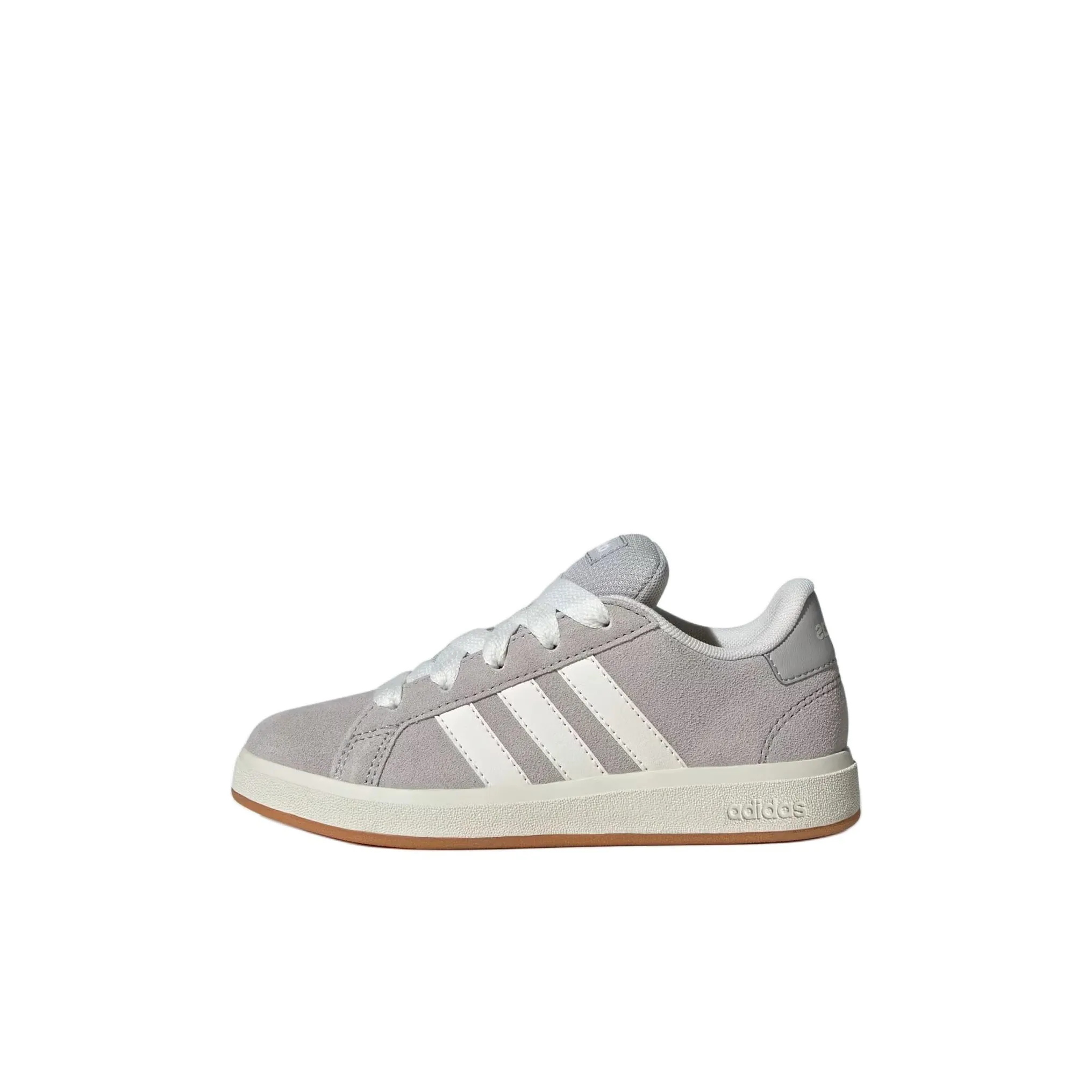 Adidas GRAND COURT Low Top Kids' Skateboarding Shoes Gray White Kids'