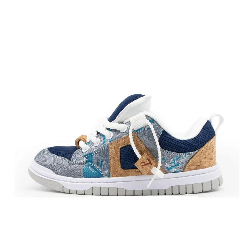 Shionpo Skateboard Shoes Unisex Low Top Blue