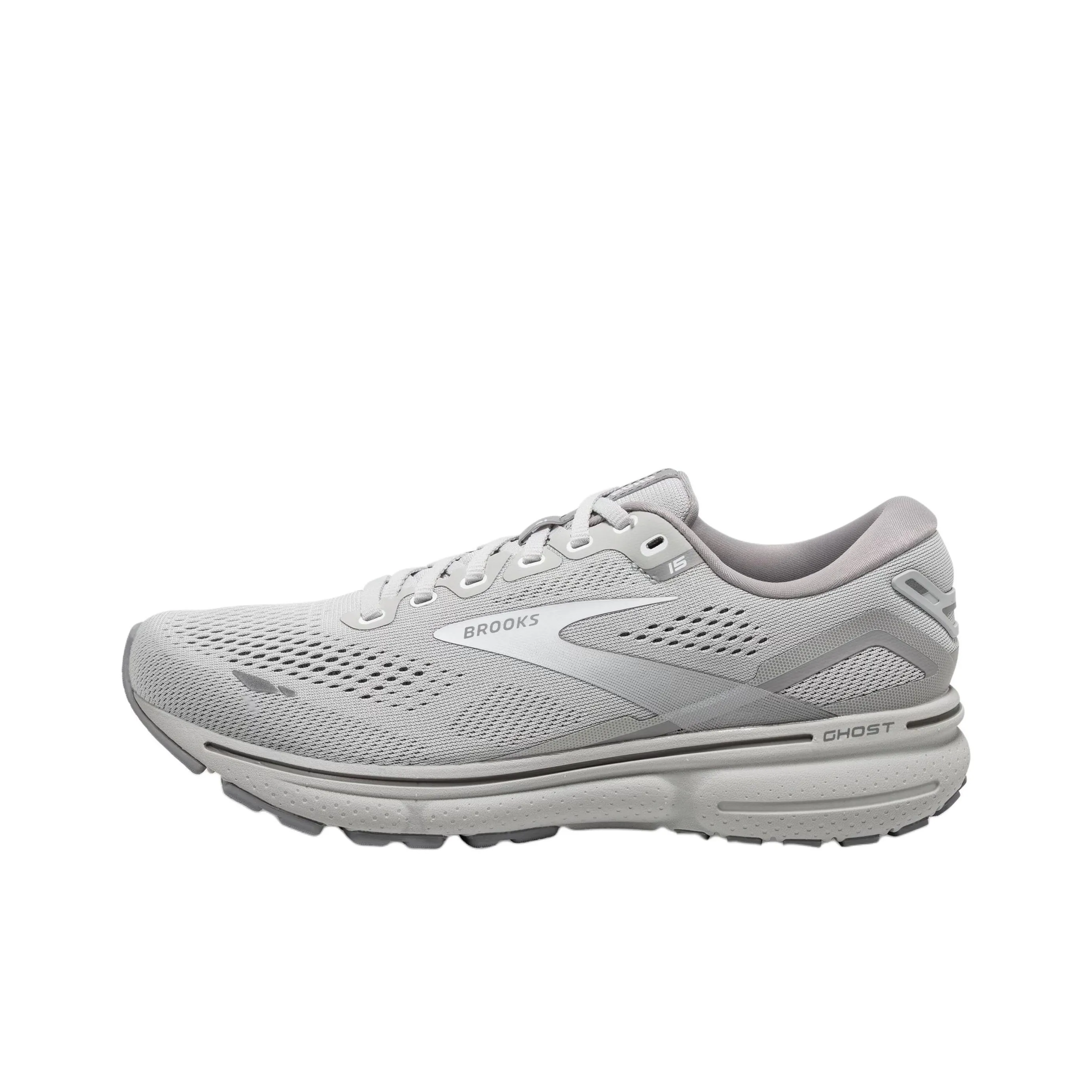 Brooks Ghost 15 Anti Slip Wear Resistant Low Top Running Shoes Women's Gray