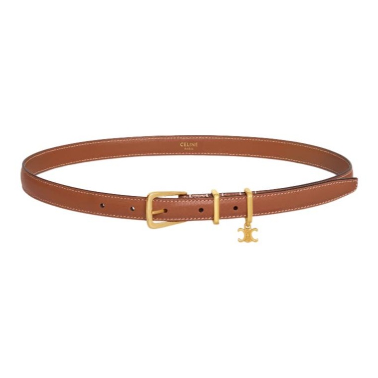 ベルト CELINE Western leather belt MEDIUM WESTERN BELT IN TAURILLON LEATHER - BLACK | CELINE