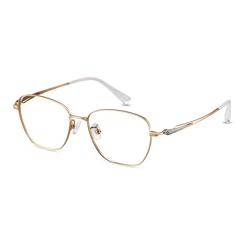 AIRO MIRO Титан Круглые Оправы для очков Унисекс Золото