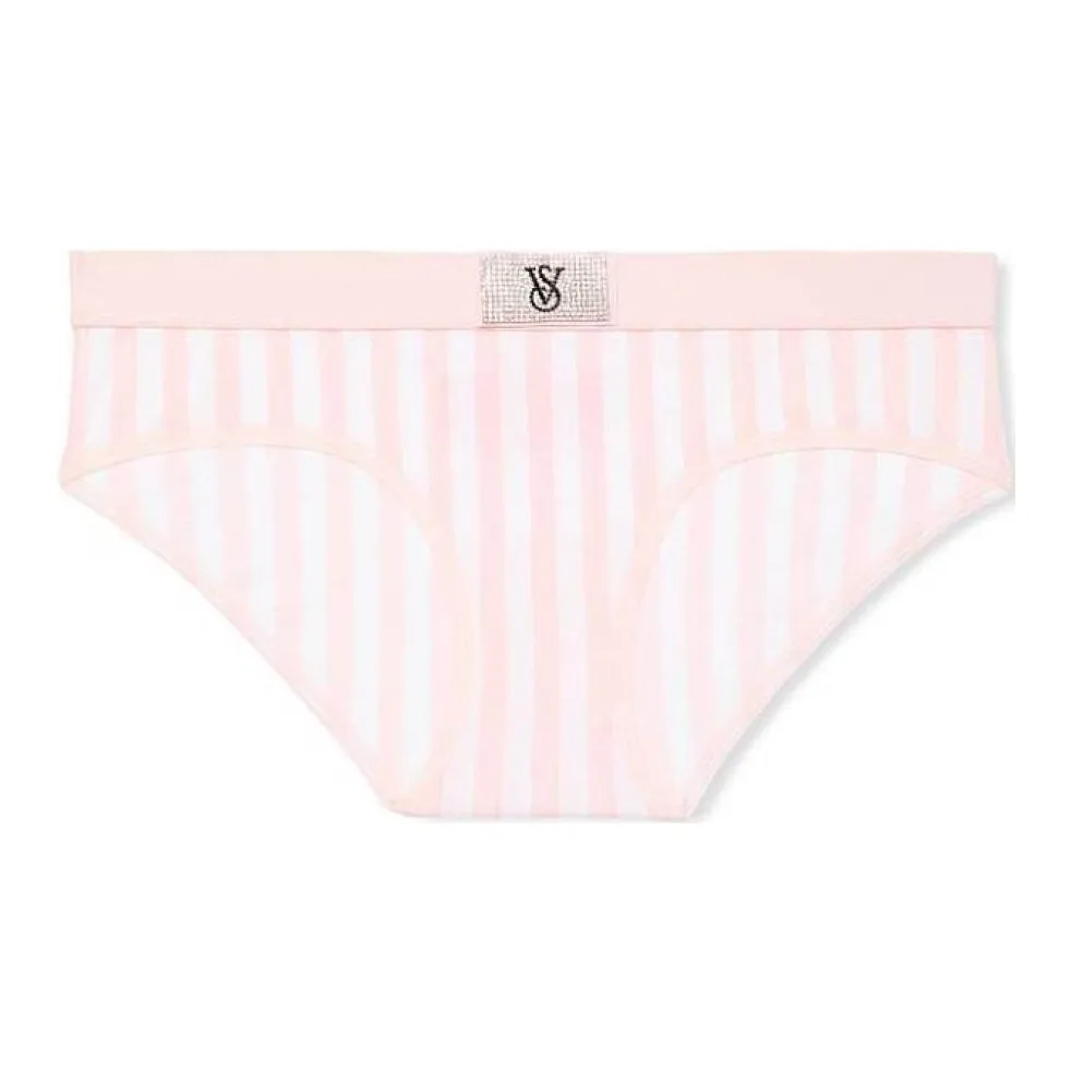Victoria's Secret Трусики-бикини Женские 1 Пачка Розовый Белый Полосы