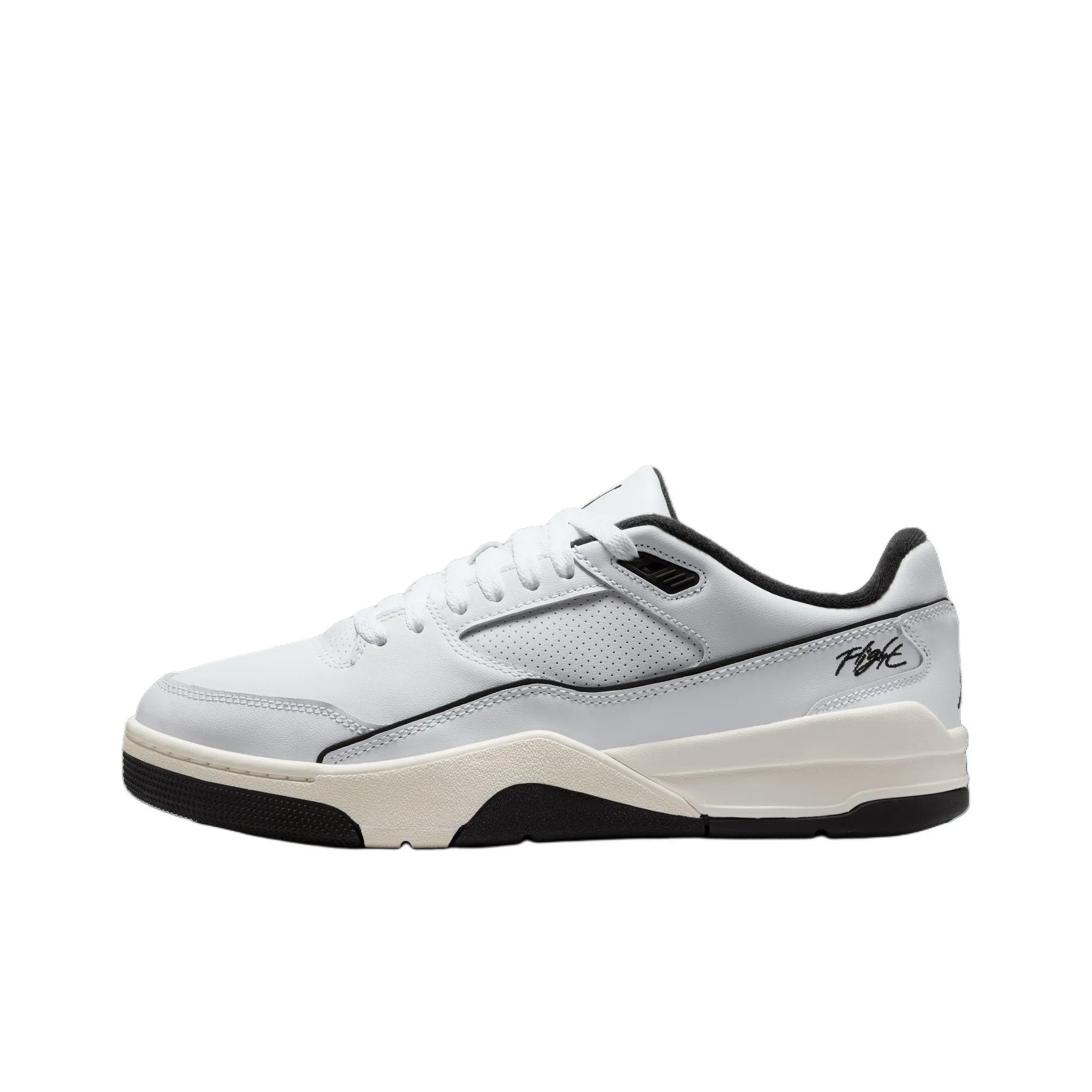 Jordan Flight Court White Sail Black