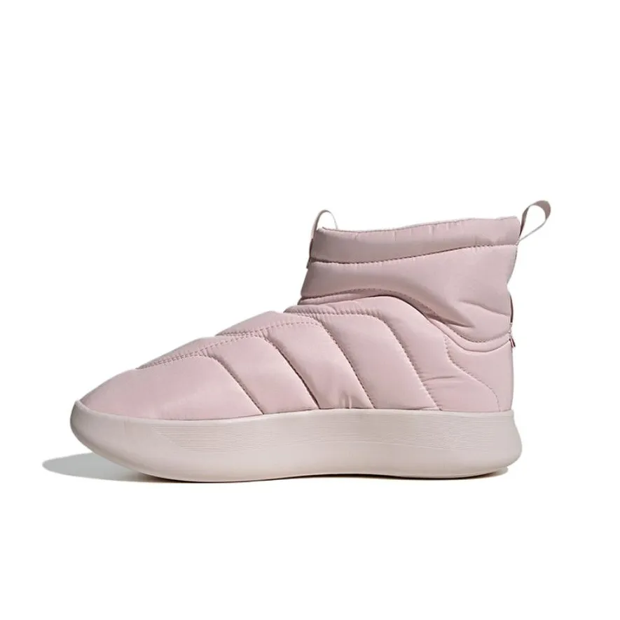 Adidas Adipuff Slip Resistant Abrasion Resistant High Top Casual Unisex Pink Adidas Adipuff Противоскользящий устойчивый к истиранию высокий топ повседневный унисекс розовый