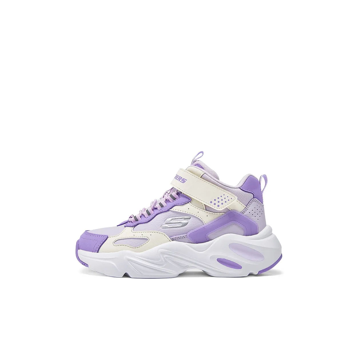 Skechers GIRLS Low Top Kids Lifestyle Shoes White Purple Kids'