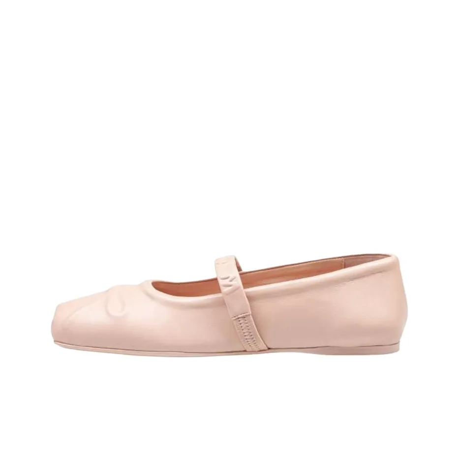 MARNI Logo Embossed Ballet Flats Women's
